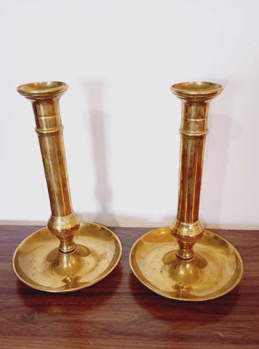 Sfesnice mari, masive din alama/bronz