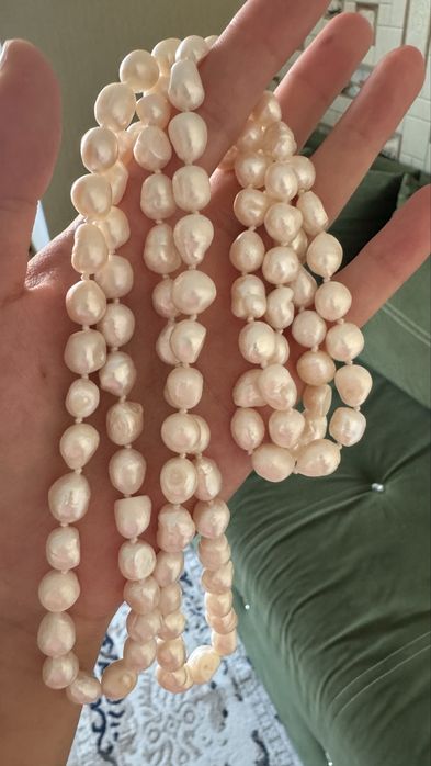 Натуральный жемчуг. Бусы