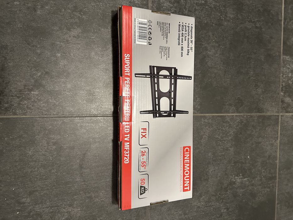 Suport fix TV, 50 kg, diagonala 26-55 inch