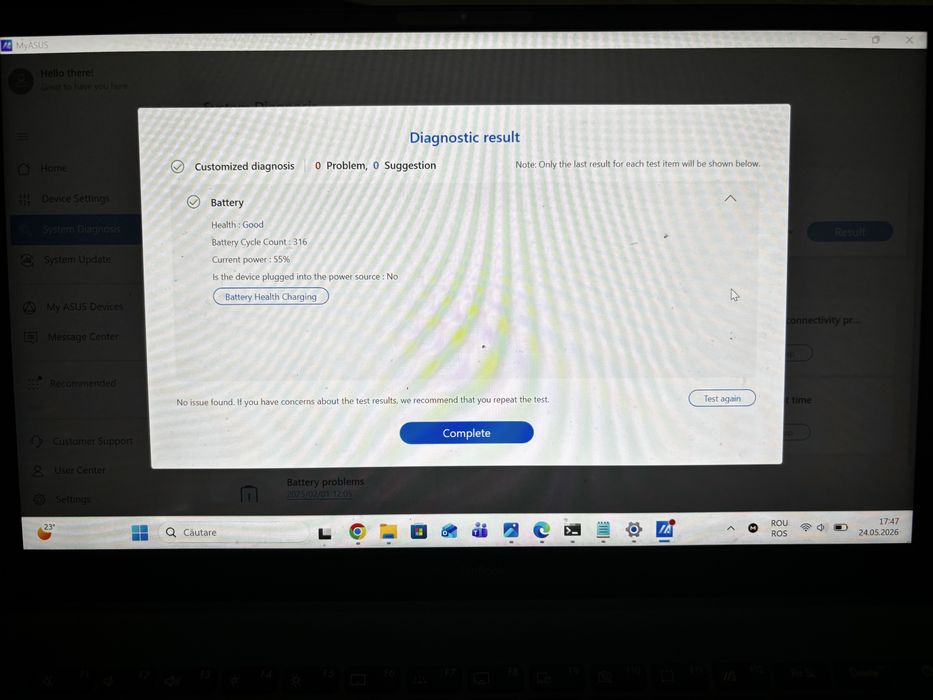 Vand Laptop Asus ZenBook 14 in stare perfecta de functionare