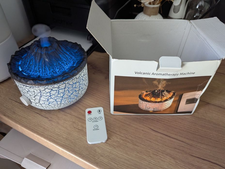 [Uleiuri incluse] Umidificator , lampa de veghe , stil vulca, cadou