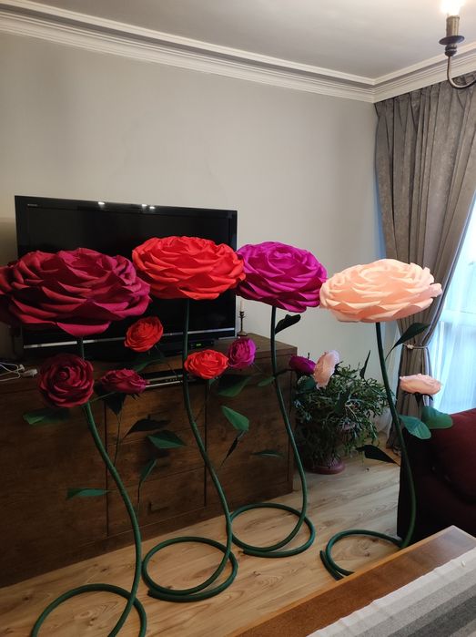 Цветя от хартия/картон