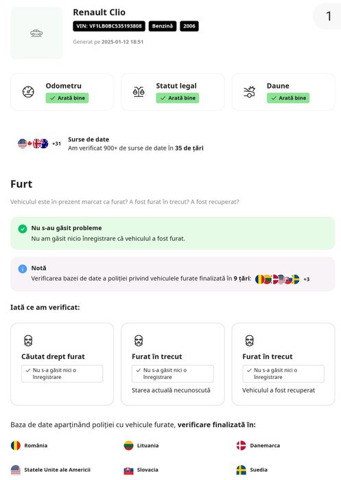 Renault Symbol 1.4 benzină – 75 CP, An 2006 – Stare foarte bună