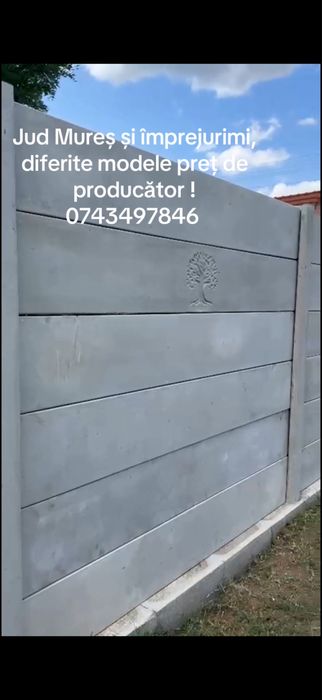 Gard din beton prefabricat