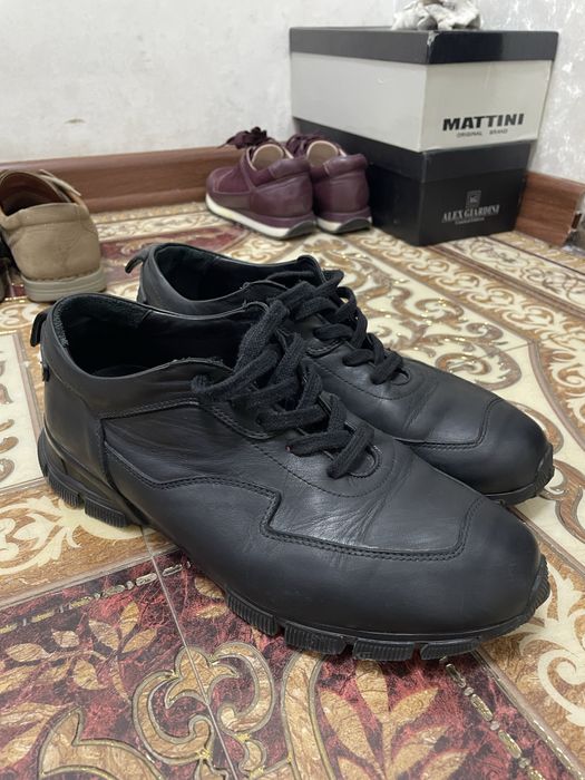PRADA Мужские кроссовки кожанные