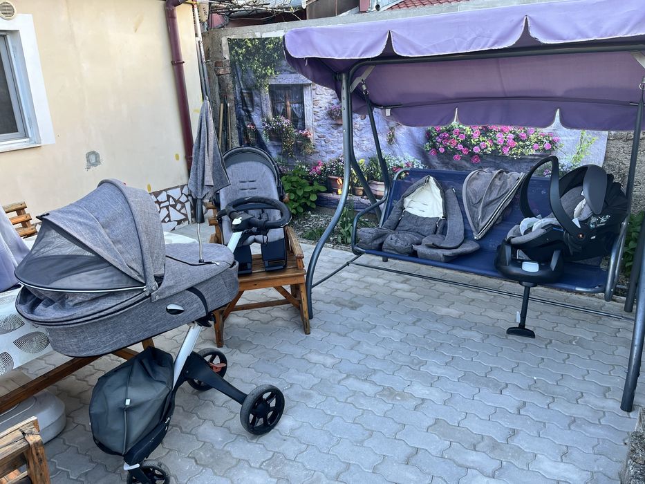 Carucior 3 in 1 Stokke explory  v6 full accesorizat