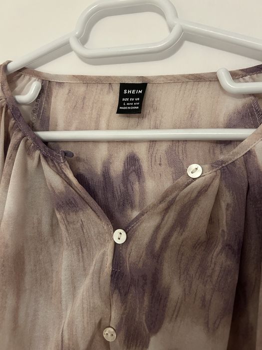 Bluza mov cu model