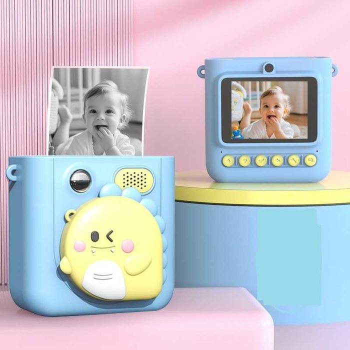 Детски фотоапарат с дисплей за моментни снимки Принтер камера 7 вида