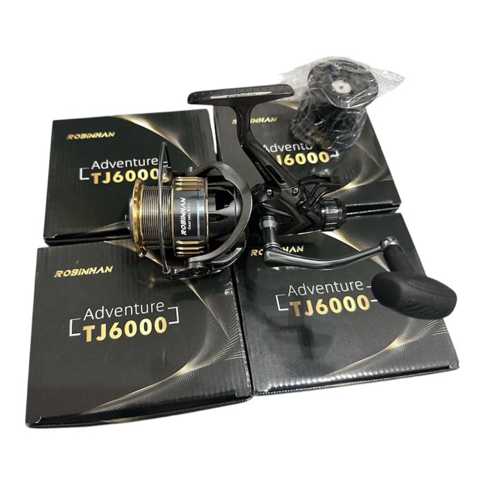Vând set 4 mulinete Robinhasn Adventure TJ6000, noi, sigilate, cu accesorii incluse.
