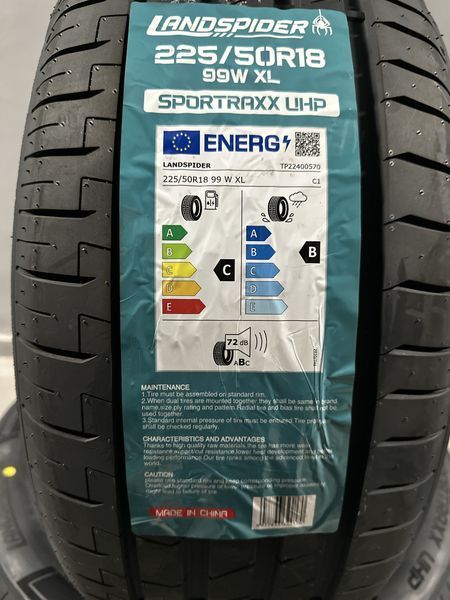 Нови летни гуми LANDSPIDER UHP 225/50R18 99W XL БОРД 2255018