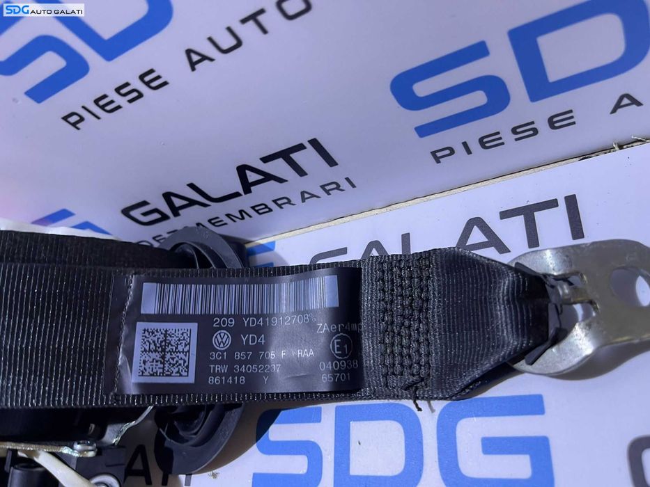 Centura Siguranta Stanga Fata Sofer Volkswagen Passat B6 2005 - 2010 Cod 3C1857705F [A0353]