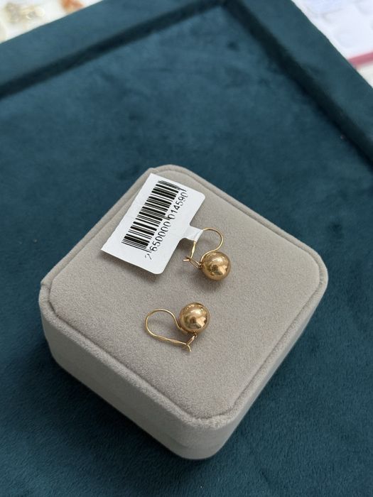 Золотые серьги 585