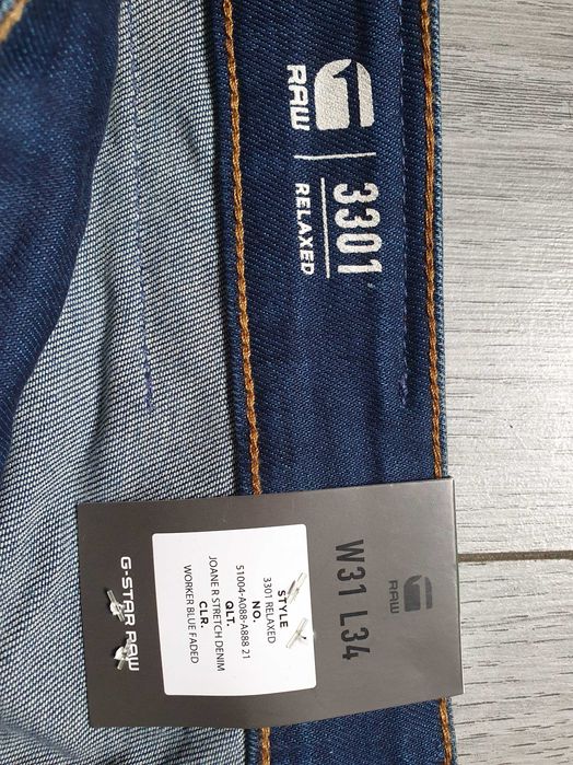 Blugi G-STAR RAW "3301 Relaxed" - Marime W31 L34 (Talie 84 cm)