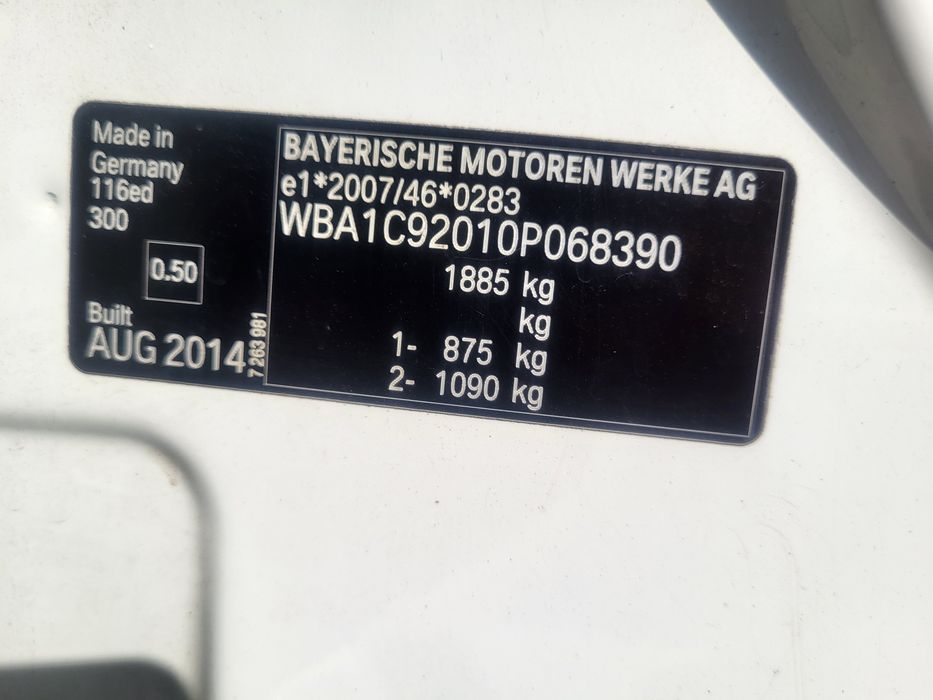 Capota,bara,aripa,usi,interior bmw seria1 f20