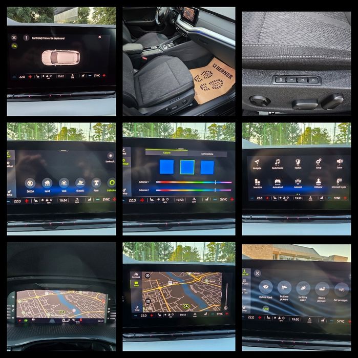 Skoda Octavia IV Style 2021 2.0TDI 150CP DSG Matrix Virtual Cockpit Tabletă Scaune Full Electrice Navi Mare Acc Lane Assist Side Assist Ambientale E6