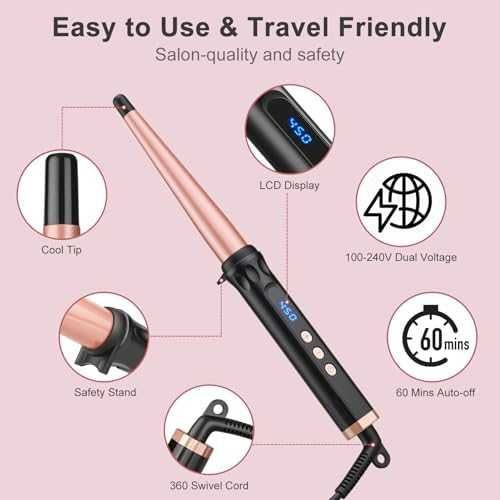 Нова Машa къдрици без щипка 13-25мм, бързо загряване 30 сек 14 степени