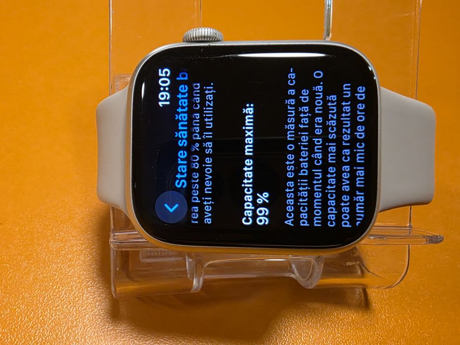 Apple Watch 9 GPS Carcasa  Aluminium 45mm,  Sport Band Bej garantie