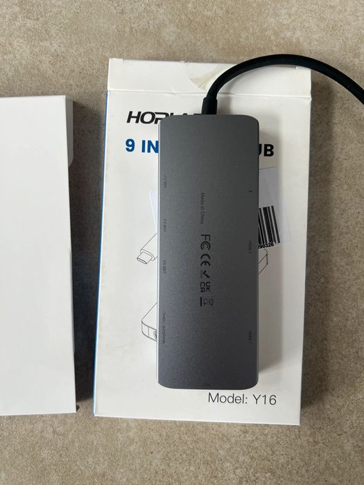 Hub USB-C 9-in-1 Hoplaza – Hdmi, Usb, SD, Ethernet