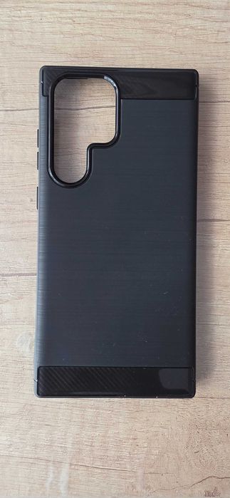 Husă Samsung Galaxy S23 Ultra – TPU, neagră, Classic Design – NOUĂ