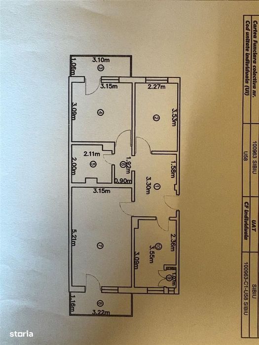 Apartament 3 camere - 2 balcoane - Valea Aurie