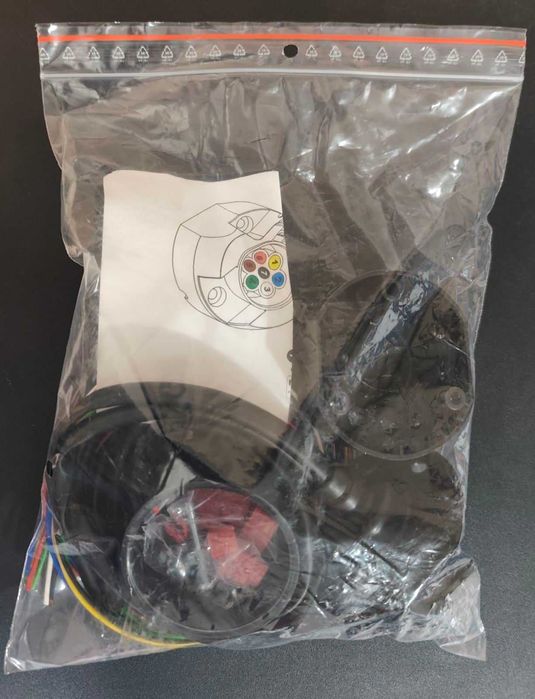 Инсталация за теглич, 7-pin букса, дължина 2,0m, с два кабелни снопа