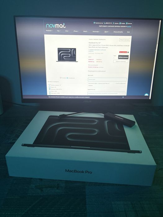 Продавам Apple MacBook Pro 14” с Apple M4 Pro процесор (12-core CPU, 16-core GPU), 24GB Unified Memory и 512GB SSD. — миниатюра 2