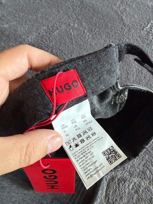 Hugo Cara sapca unisex culoare gri overdyed marimea OS noua originala