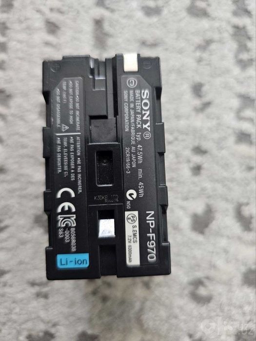 Sony NP-F970 Batareya (6300 mAh) — Kameralar va svetlar uchun / Ideal