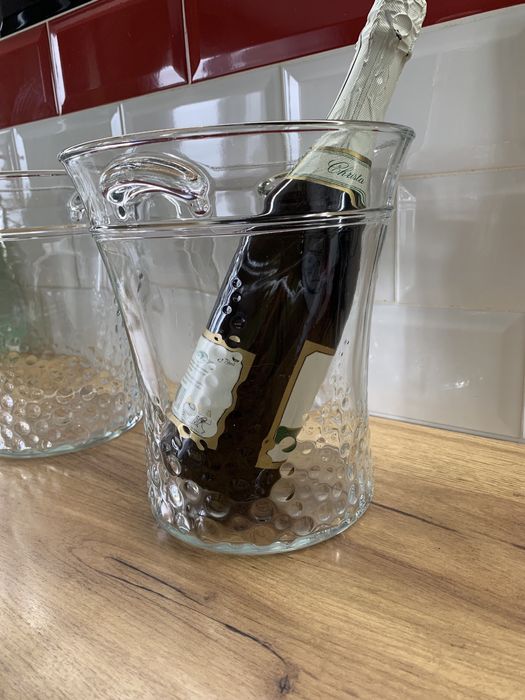 Стъклена шампаниера / Италия / 80-те