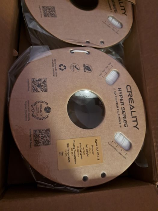 Filament imprimanta 3d creality hyper pla alb sau negru