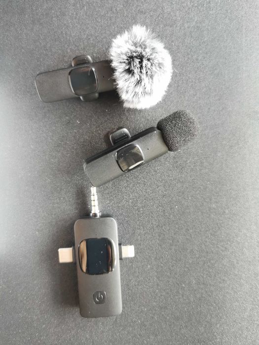Безжичен микрофон за фотоапарат, лаптоп, смартфон, айфон,