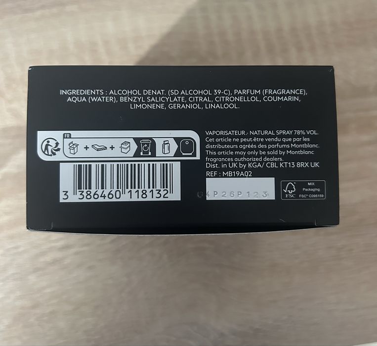 парфюм montblanc legend