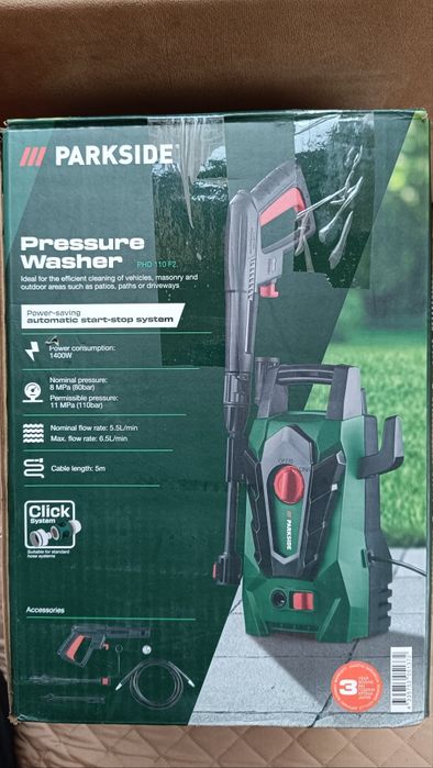 Водоструйка Parkside 110 bar.