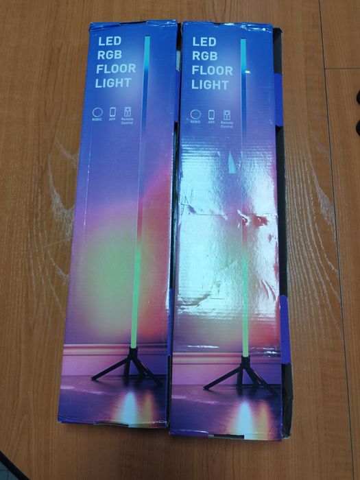 LED RGB подови лампи 2 броя
