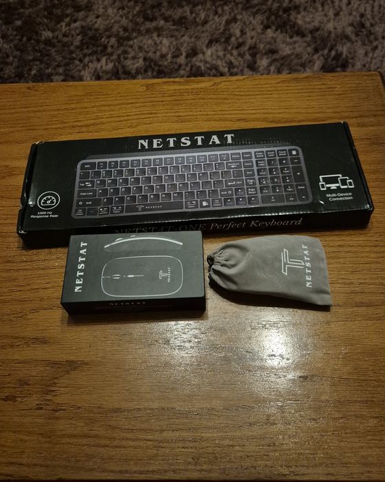 Kit 2 x Mouse si Tastatura NETSTAT Bluetooth 5.0 + 2.4 G wireless