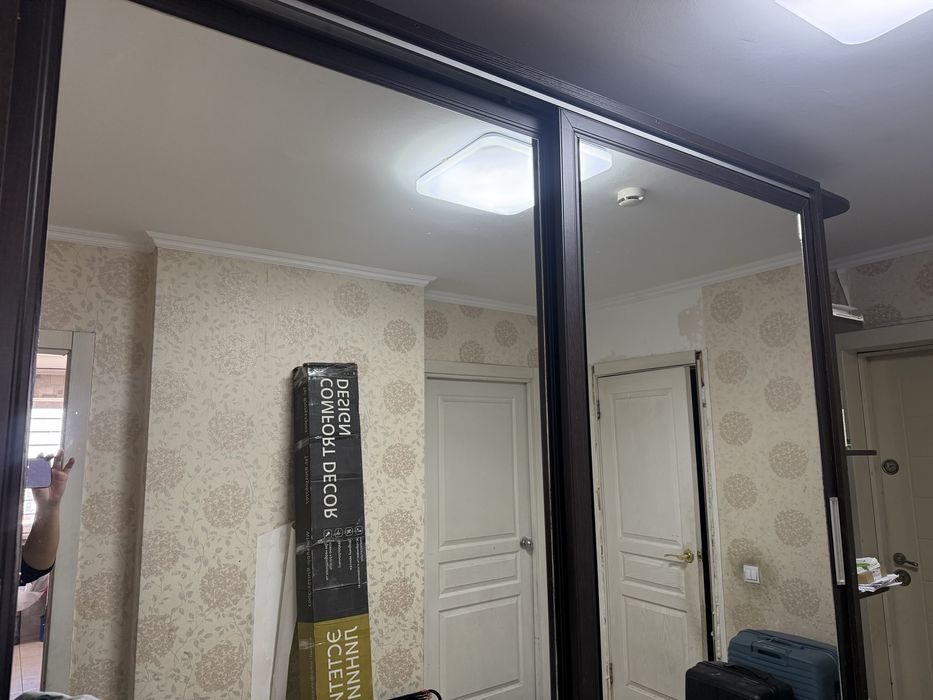 Шкаф-купе, зеркальные двери.