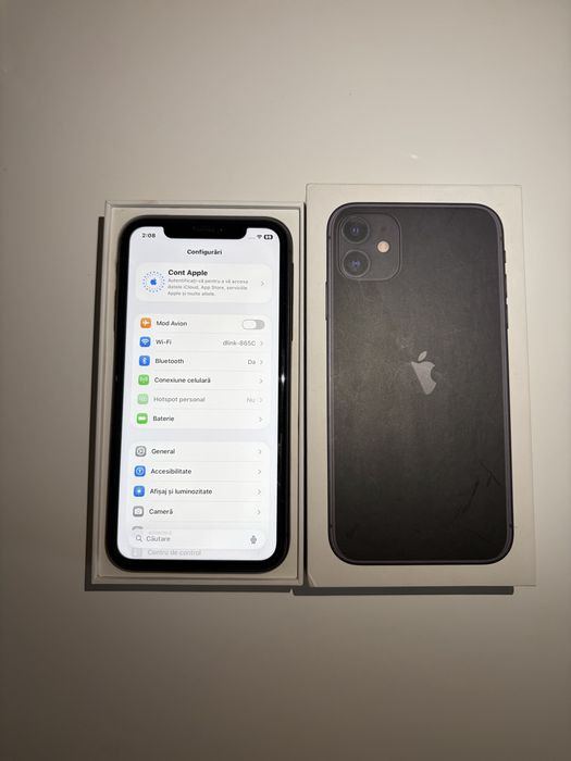 iPhone 11 Black Nou 5G,  100% Baterie Originala lui,16 17 Air