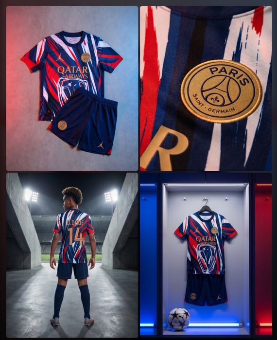 PSG детско юношески футболни екипи