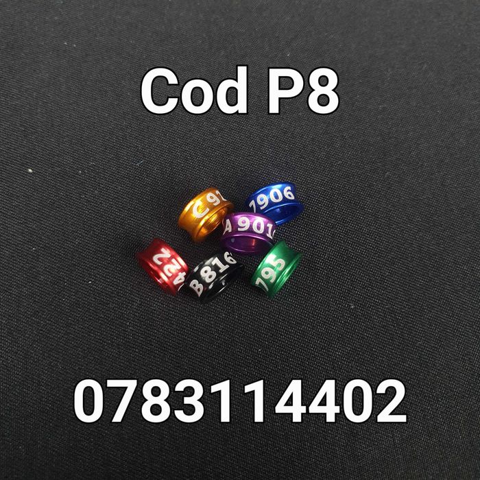 Inele de 6mm-Aluminiu-Papagali Nimfe Perusi Ara Canar Vrabie Pasari-P8