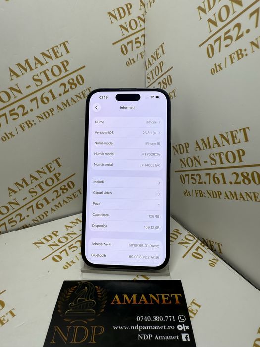 NDP Amanet Braila Iphone 15(55061)