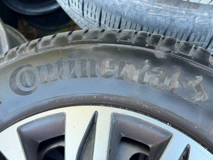 4бр. Джанти 15 цола 5x112/6J/ET45 с летни гуми Continental 195/65/15 dot25 Volkswagen SEAT SKODA