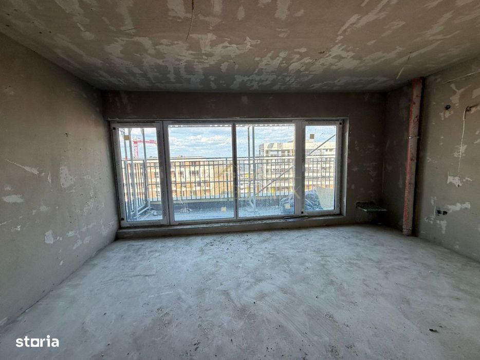 Apartament semifinisat 2 camere , 62mp, terasa, zona Sopor