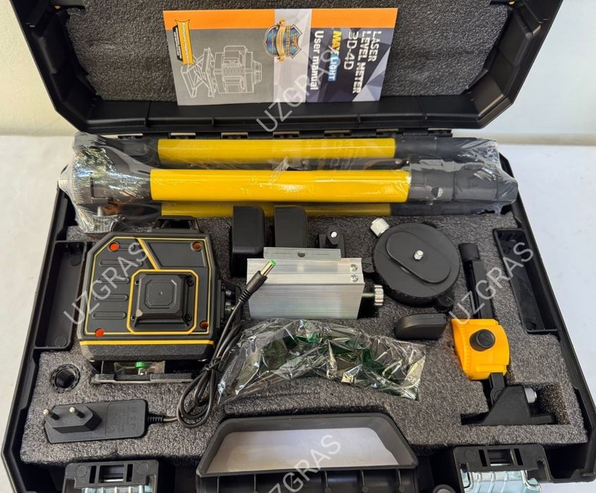 Бепул доставка 16 линия лазерный уровень нивелир 4D 360⁰ dewalt4/16