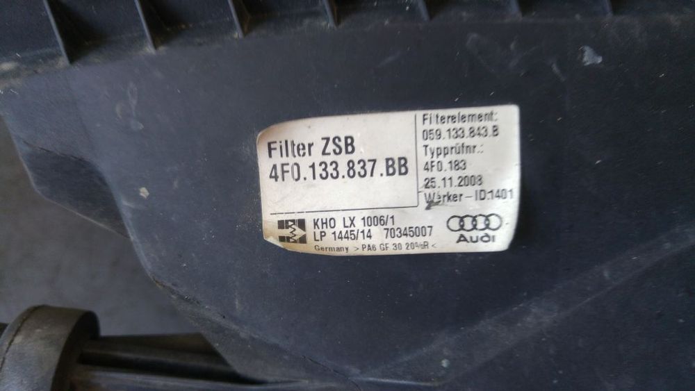 carcasa filtru aer 2.7 tdi can euro 5 audi a6 4f c6 4f0133837bb