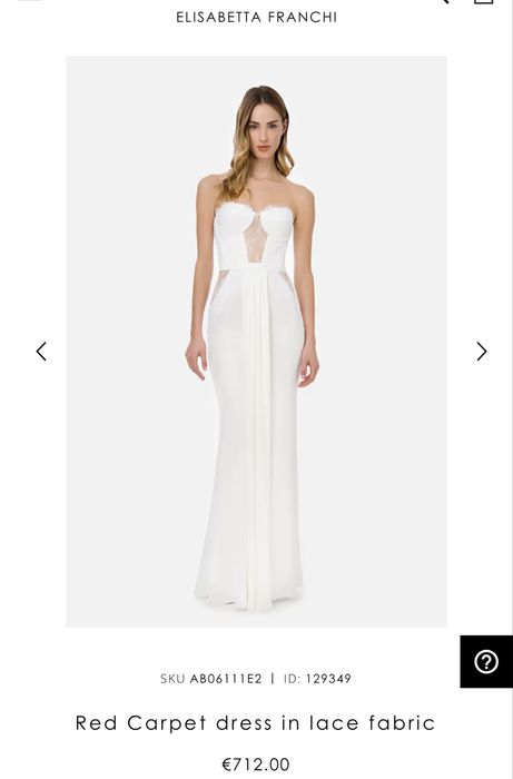 Рокля Elisabetta Franchi бяла