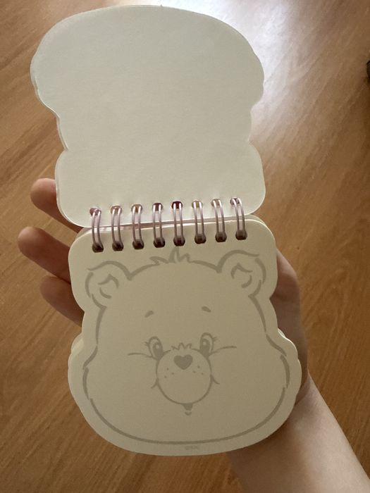 Мини блокнот с мишкой из care bears