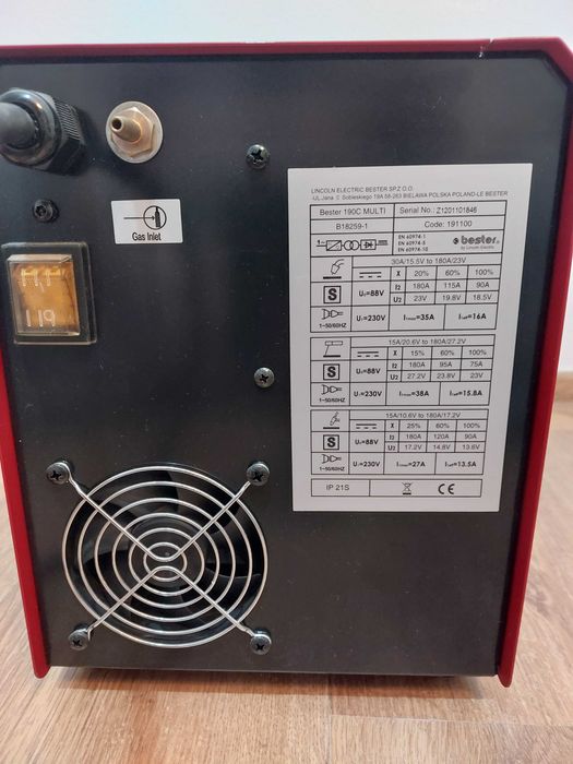 Aparat sudura MMA/MIG/TIG, Lincoln Electric, Bester 190C Multi, 180A