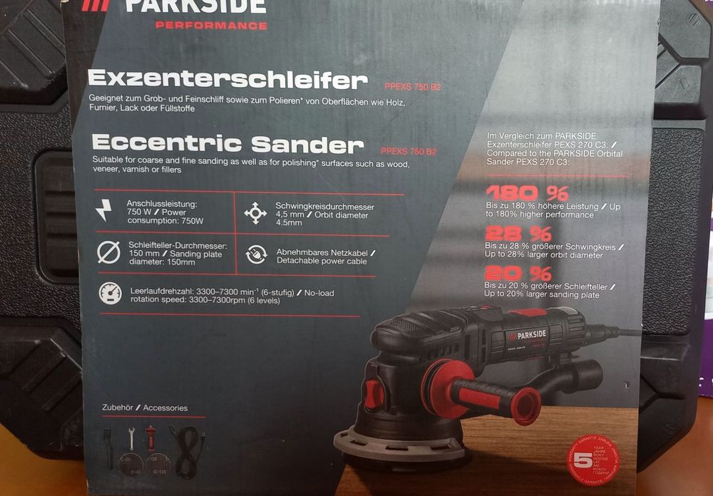 Ексцентършлайф Parkside Performance PPEXS 750 B2