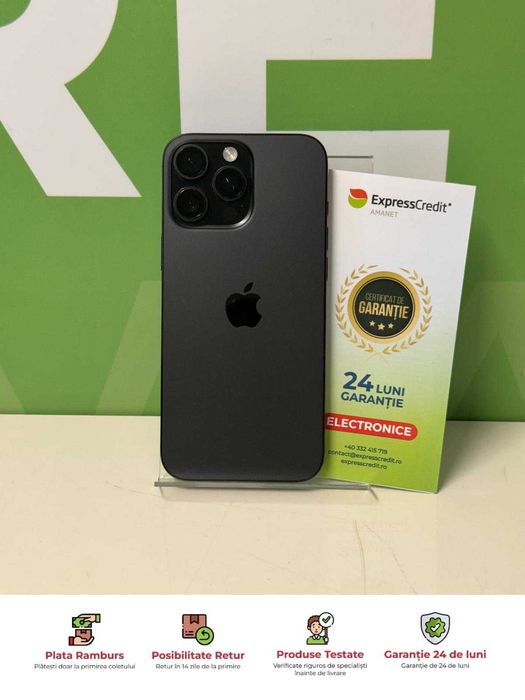 iPhone 16 Pro Max - 256GB (B.62472 Tatarasi) Garantie 2 ani