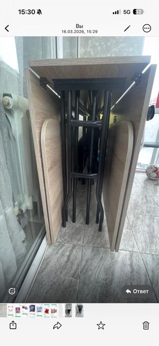 Жиналмалы стол трансформер